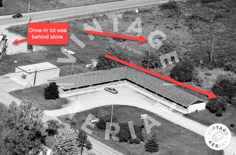 Paul Bunyan Drive-In Theatre - Vintage Aerial (newer photo)